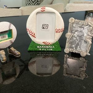 NWT (3) Baseball Themed Picture Frames